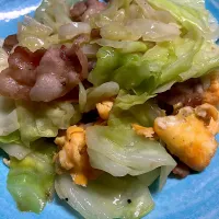 豚肉と卵のキャベツ炒め|🐶たぬとんキッチンさん