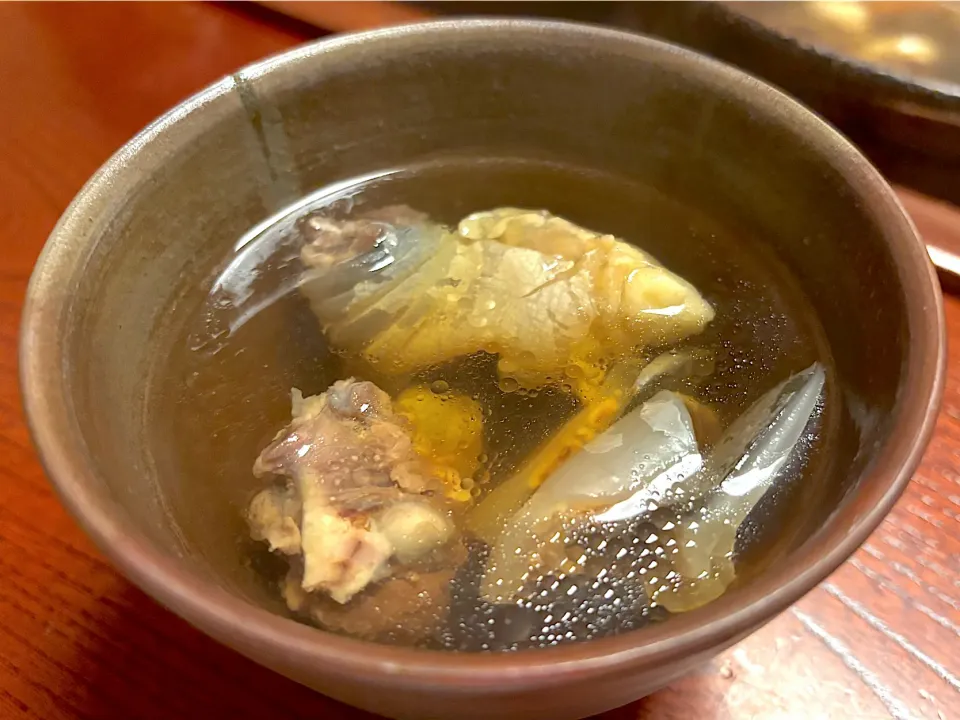 今日は❗️すっぽん🐢コース👀・⑦すっぽん鍋のすっぽん肉😋✨（超コラーゲンたっぷり🥰笑）

（2025.06.17）Naotake Yosimuraさんとの会食でした😎|山勝さん