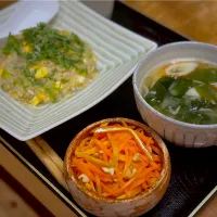 ネギ炒飯の朝食| くまちゃんさん
