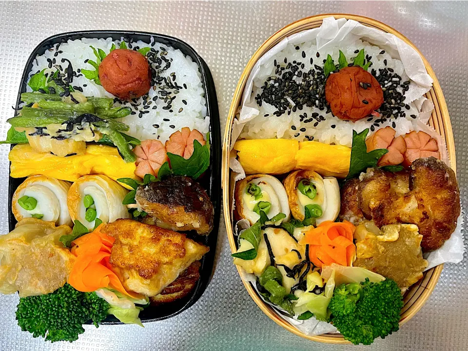 毎日のお弁当．椎茸、厚揚げ唐揚げ。|じゅんちゃんさん