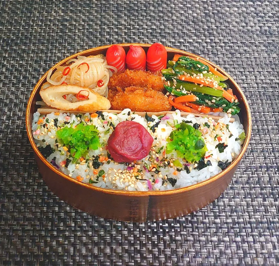 スライド＆冷食でムスコのお弁当|からあげビールさん