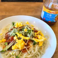冷製パスタソースで冷やし中華|やかんちゃんさん