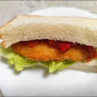 みったんさんの料理 サルサでフィレオフィッシュサンド|m.rafuさん