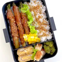 アスパラ肉巻き弁当！|ikumonさん
