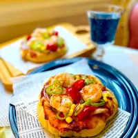 Shrimp pizza🦐| 🐶dekochoro🐶さん