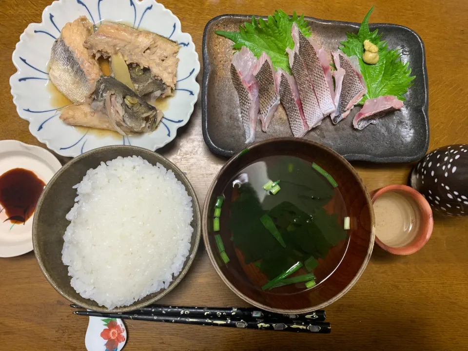 夕食　イサキの刺身|ATさん
