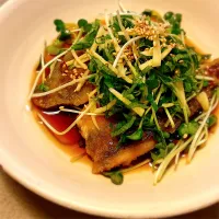 鯵の薬味たっぷり南蛮漬け