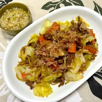 焼きそば、えのきポン酢|jackybeanさん