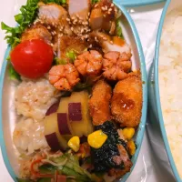 チキンカツ弁当🍱| みみさん