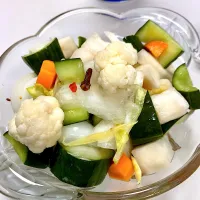 Crunchy Tangy Refrigerator Pickled Vegetables|gonbenさん