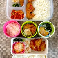 アルモンデ弁当。旦那さん、娘弁当。