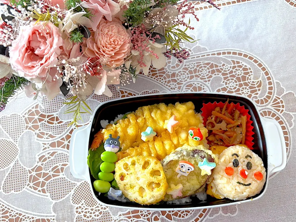 2025.6.19はアンパンマンの天丼弁当🍀|makoさん