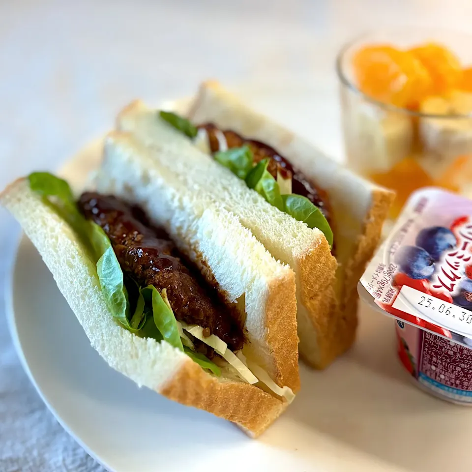 ハンバーグサンド|かっちゃん杉さん