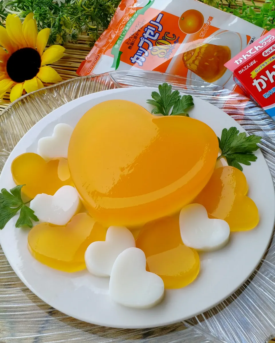 🍊ハートゼリー💕|おぜひめさん