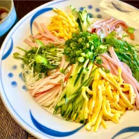 今日の麺好きランチは「七色薬味そうめん」|mottoさん