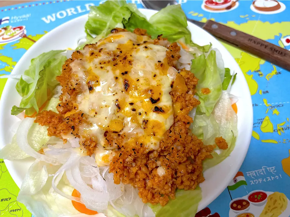 大豆ミートでタコライス|もーやんさん