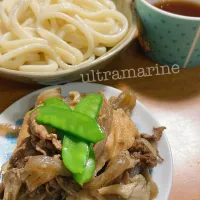 ＊お土産の讃岐うどんで肉つけ麺♪＊|ultramarineさん