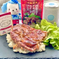 本場香港🇭🇰鶏もも肉の山賊焼き(∩´∀`∩)💕
