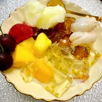 暑い日にフルーツゼリーいかが☺️😋|TaNakaさん