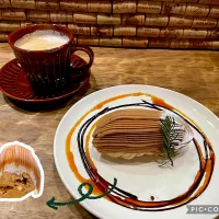 キツネのモンブラン、コーヒー|こいちさん