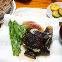 6/18の夕食
ざるそばと野菜天ぷら|卯月さん