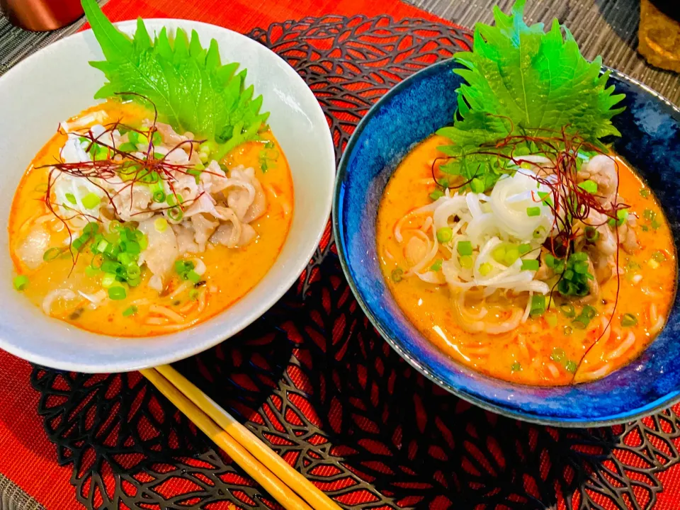 ✩.*˚牛乳坦々そうめん|ゆきえもんさん