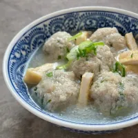 れんこんすりおろしレモンスープ