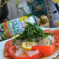 鯛の和風ｶﾙﾊﾟｯﾁｮ