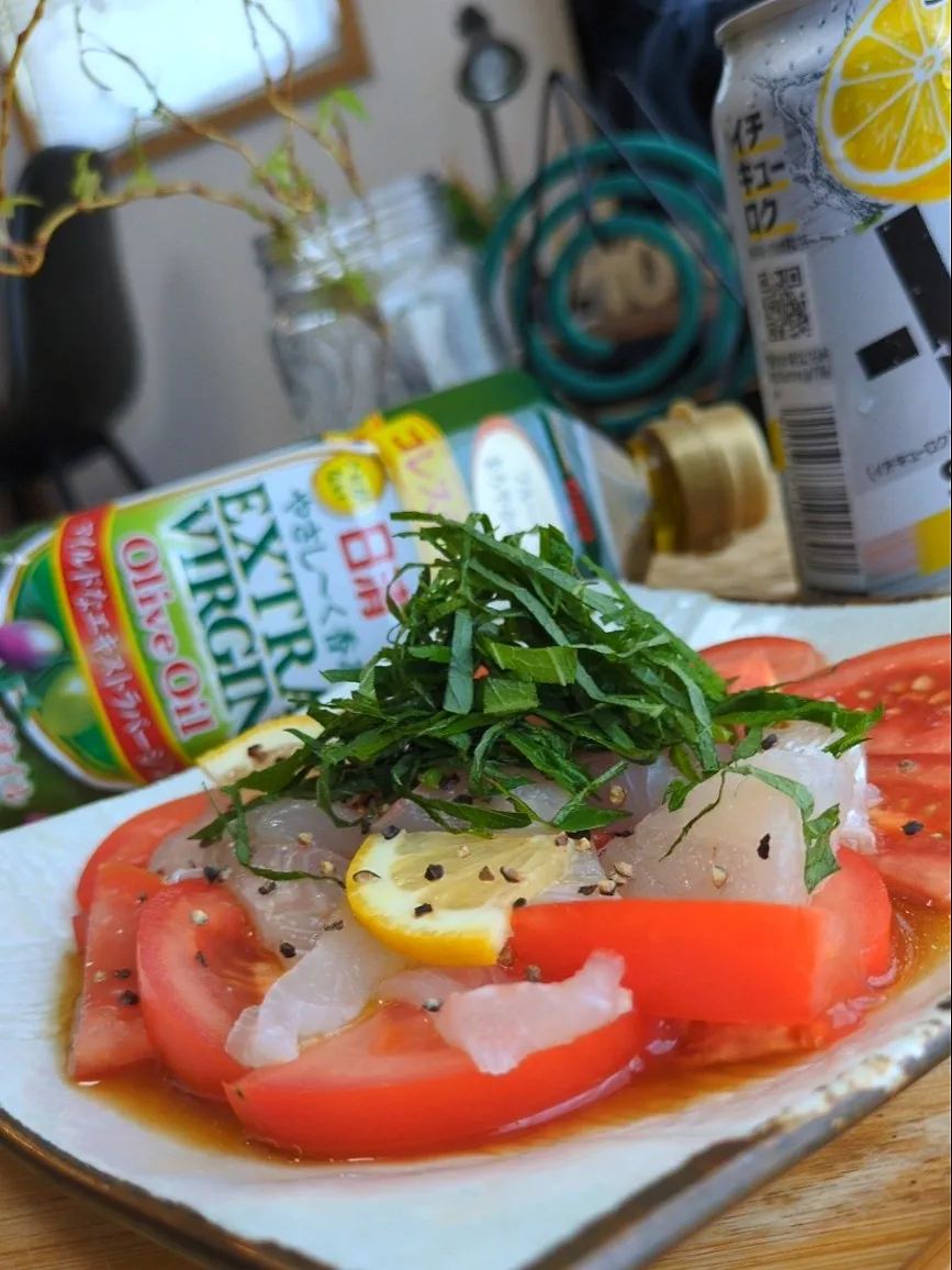 鯛の和風ｶﾙﾊﾟｯﾁｮ|まりおさん