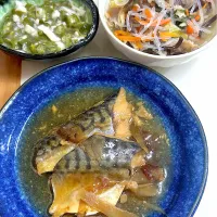 さばとごぼうの土佐煮献立|besさん