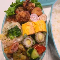 カニカマはんぺん揚げ弁当🍱|みみさん