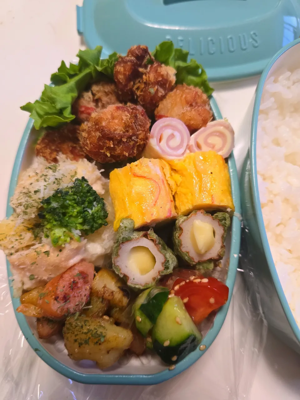 カニカマはんぺん揚げ弁当🍱|みみさん