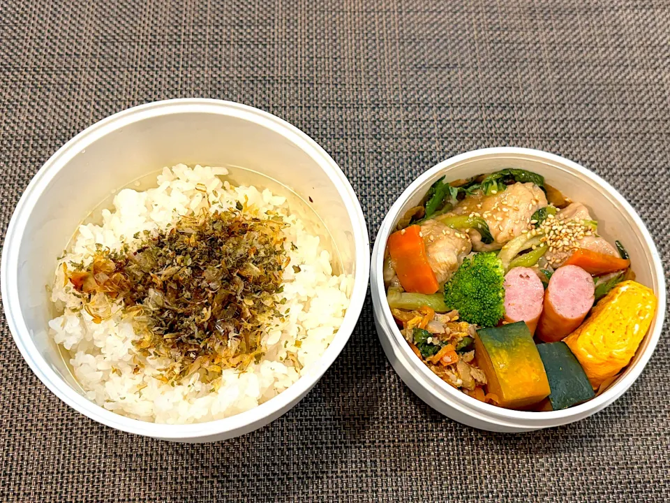 高校生息子のお弁当🍱 鶏肉とちんげん菜の中華炒め弁当🍱|Snow10さん