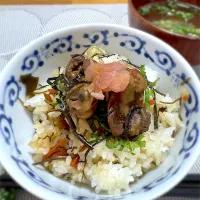 混ぜ込みご飯（牡蠣の佃煮）|morimi32さん