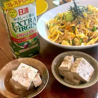 晩ごはん♯豆腐のアヒージョ♯日清オイリオ♯オリーブオイル|小松菜さん