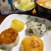 ＊こにぎりとご汁（大豆汁）で朝ごはん♪＊|ultramarineさん