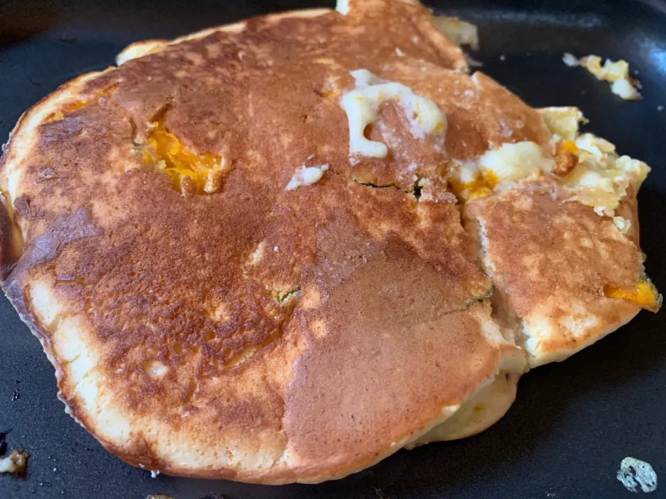 大きなかぼちゃホットケーキ|そらまめさん