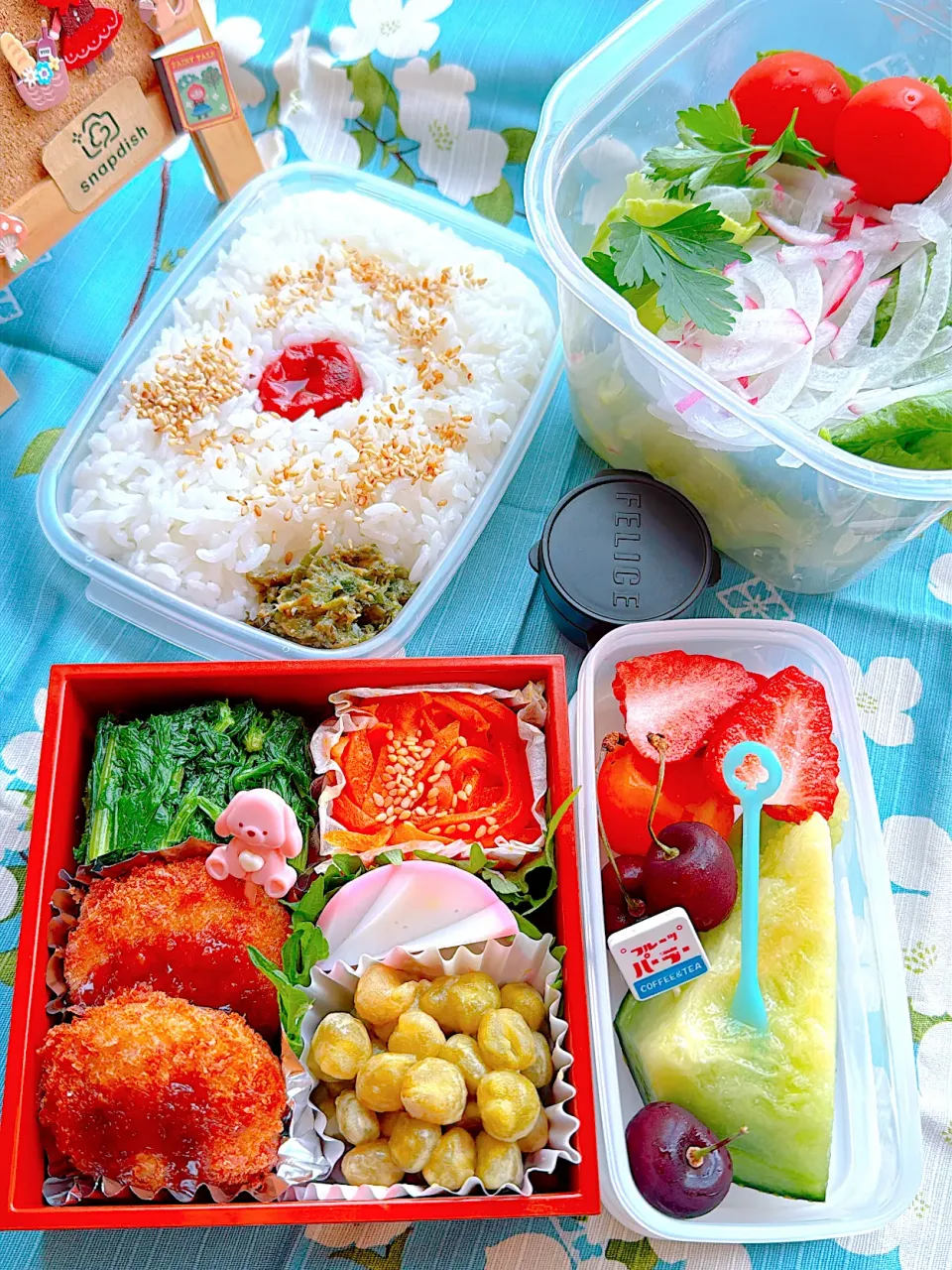 2025/06/20 サラダとヒレカツ弁当|Blueberry🫐さん