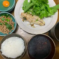 夕食　イサキムニエル、焼酎|ATさん
