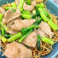 Crispy Egg Noodles w/ Pork in Thick Gravy aka 'Rad Na Mee Krob Moo' 🤤🐷🥢| An'leeさん