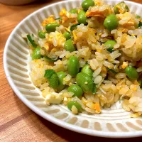 枝豆とシラスのチャーハン