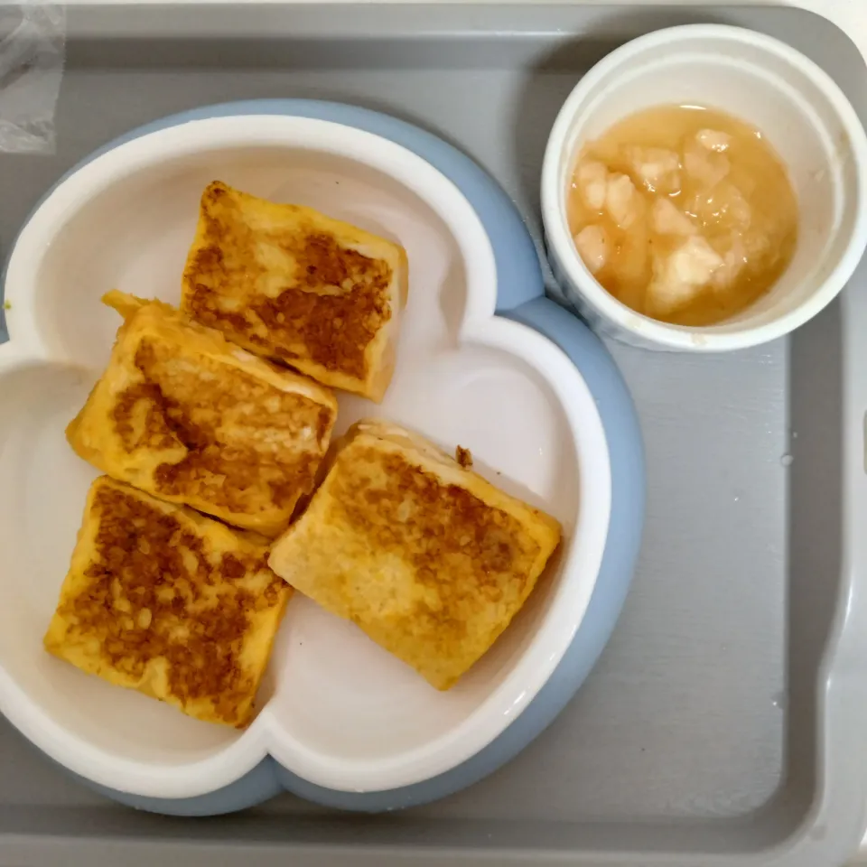 【離乳食完了期】桃フレンチトースト|souさん
