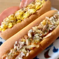hot dogs 鯖ポテサルサ&ハム玉茗荷マヨ