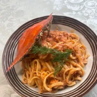 渡り蟹のトマトクリームパスタ|rtkさん