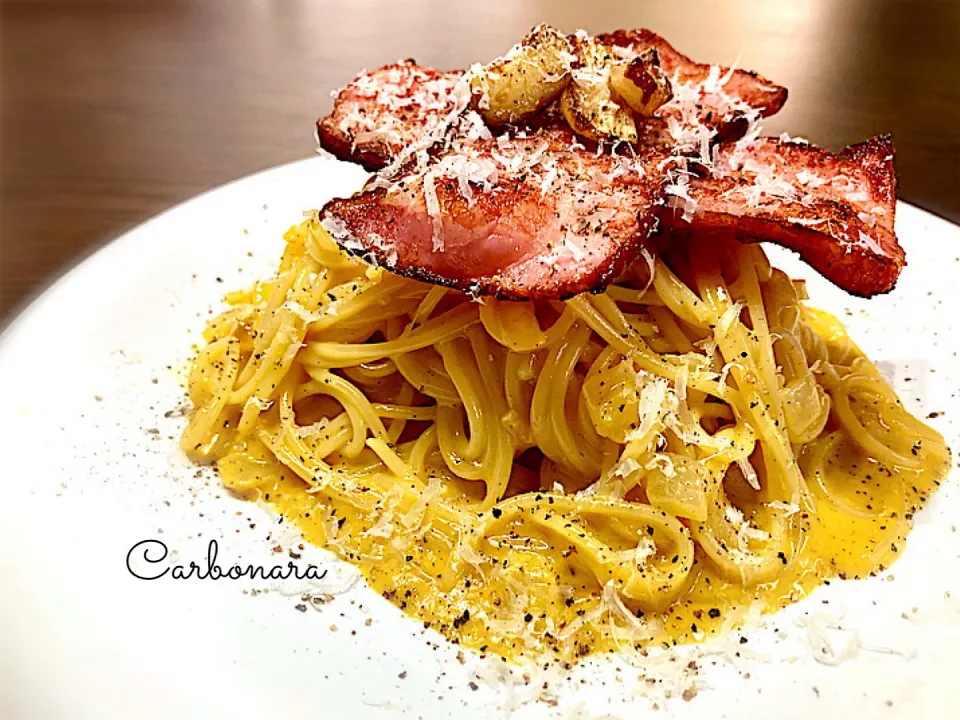 厚切りベーコンカルボナーラ🥓|気まぐれシェフ🇮🇹🍝さん