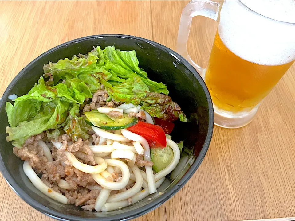 旨辛ドレッシングうどん|やすださん