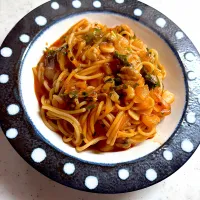 パクチーシーフードトマトジューススパゲティ