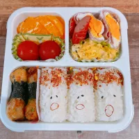 彩り悪いお弁当😅