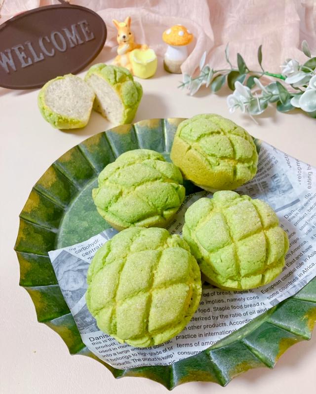 緑茶と抹茶のカップメロンパンパン/mai＊ | Snapdish[スナップ