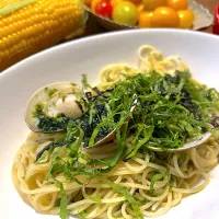 蛤と青海苔の和風パスタ|n_nさん